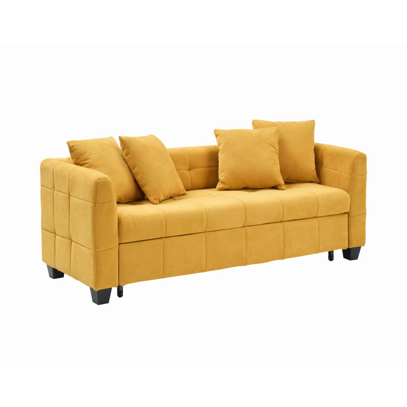 Mercer41 Arlynda 78''W Velvet Sofa | Wayfair